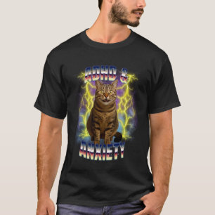 Camiseta TDAH e Ansiedade Neurodiversidade Meme Engraçado B