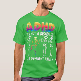 Camiseta TDAH Não é uma incapacidade É um hambúrbio diferen