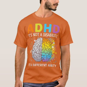 Camiseta TDAH Não é uma incapacidade É um hambúrbio diferen