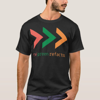 Camiseta TDD Arrow red green refactor