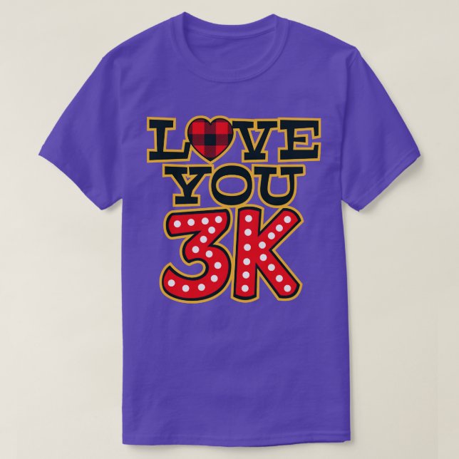 Camiseta Te Amo 3K (Frente do Design)