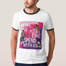 Te Amo Mãe E pai T- Shirt