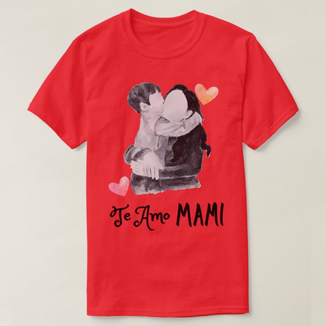 Camiseta Te amo mami Idea de regalo para mam Madre e hijo (Frente do Design)
