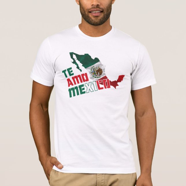 Camiseta Te Amo México/eu te amo México (Frente)