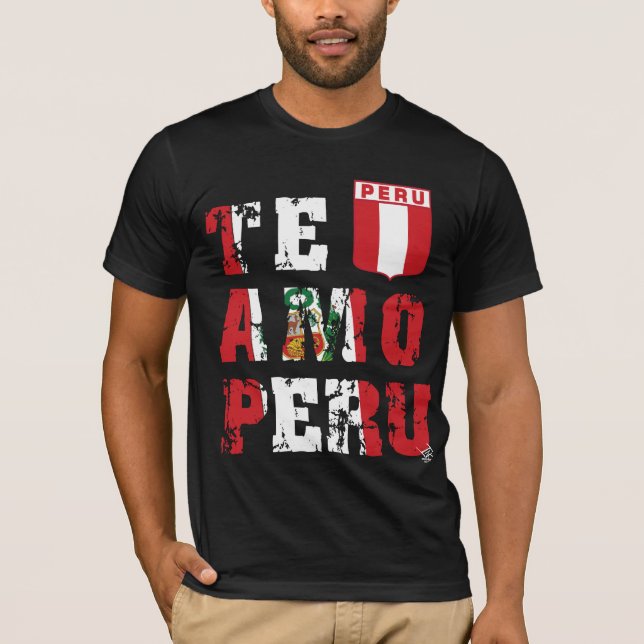 Camiseta Te Amo Peru - etiqueta InKa1821 (Frente)