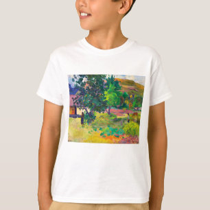 Camiseta Te Fare, A Casa arte paisagística por Paul Gauguin