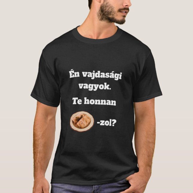Camiseta Te honnan SZÁRMA-zol? férfi rövid ujjú póló (Frente)