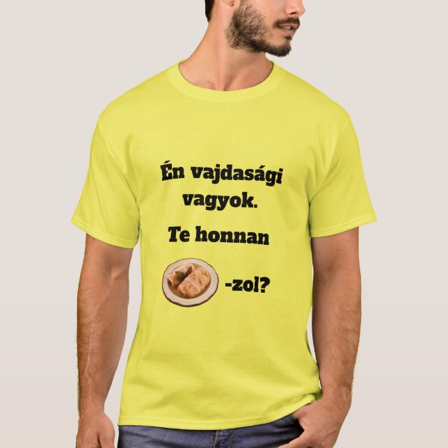 Camiseta Te honnan SZÁRMA-zol? férfi rövid ujjú póló (Frente)