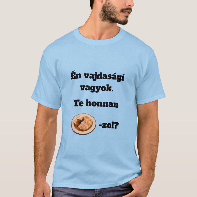 Camiseta Te honnan SZÁRMA-zol? férfi rövid ujjú póló (Frente)