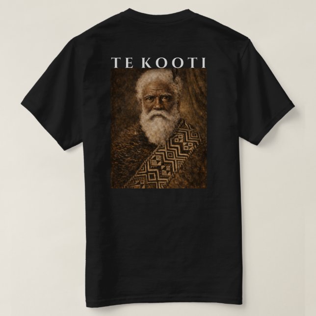 Camiseta Te Kooti Arikirangi Te Turuki, Maori Leader (Verso do Design)