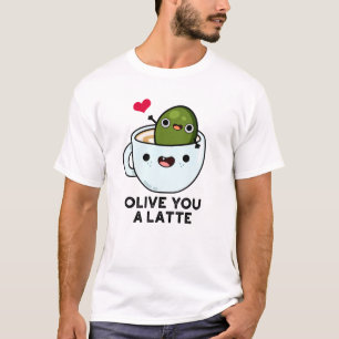 Camiseta Te Olivar De Um Latite De Comida