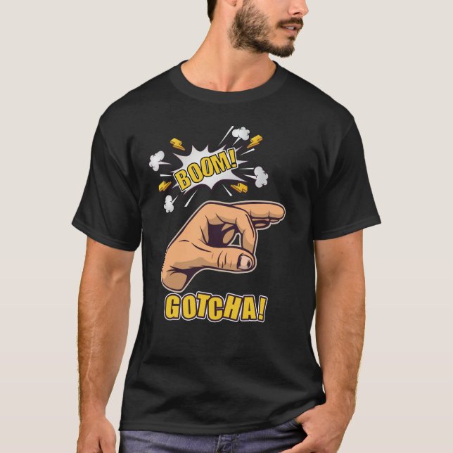 Camiseta Te Peguei Mão De Buraco (Frente)