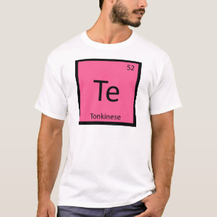 Camiseta Te - Símbolo da Tabela Periódica da Química do Gat
