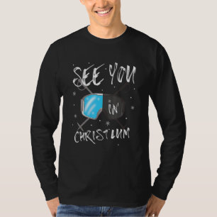Camiseta Te Vejo Em Óculos De Esqui De Vacinação De Christl