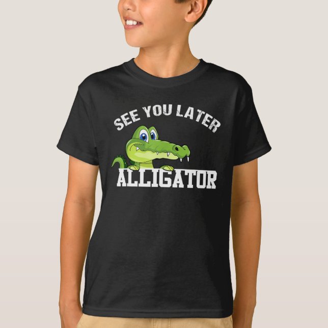 Camiseta Te Vejo Mais Tarde No Alligador, Em Um Tempo No Cr (Frente)