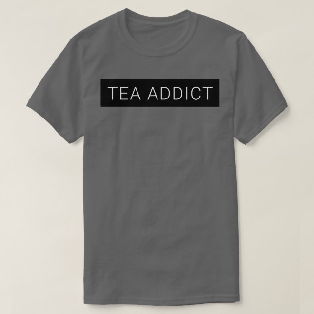Camiseta Tea Addict Black Box (Frente do Design)