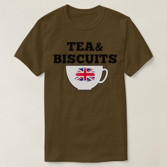 Camiseta Tea and Biscuits Proper (Frente do Design)
