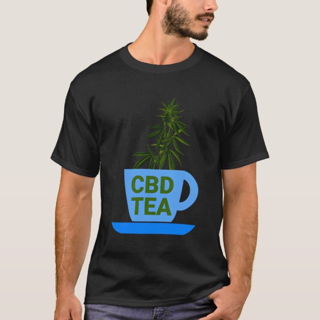 Camiseta Tea Cup Cbd Oil Cbd Tea Drinker (Frente)