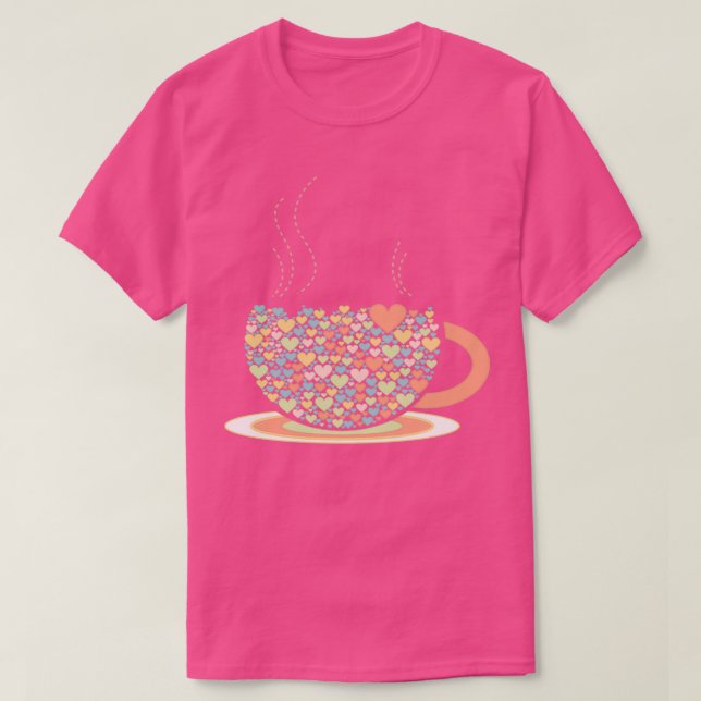 Camiseta Tea Cup Com Amor A Vapor (Frente do Design)