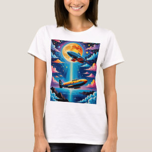 Camiseta Tea de Aventura de Sci-Fi Retro Surreal