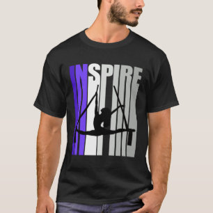 Camiseta Tea de Instrutor de Ioga do Ar Motivacional Inspir