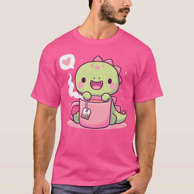 Camiseta Tea Dino Tea Rex Pun (Frente)
