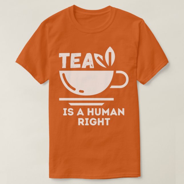 Camiseta Tea é um direito humano 1 (Frente do Design)