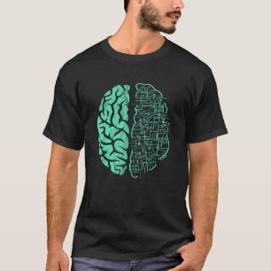 Camiseta Tea Estudante da Classe de Anatomia do Cérebro Hum