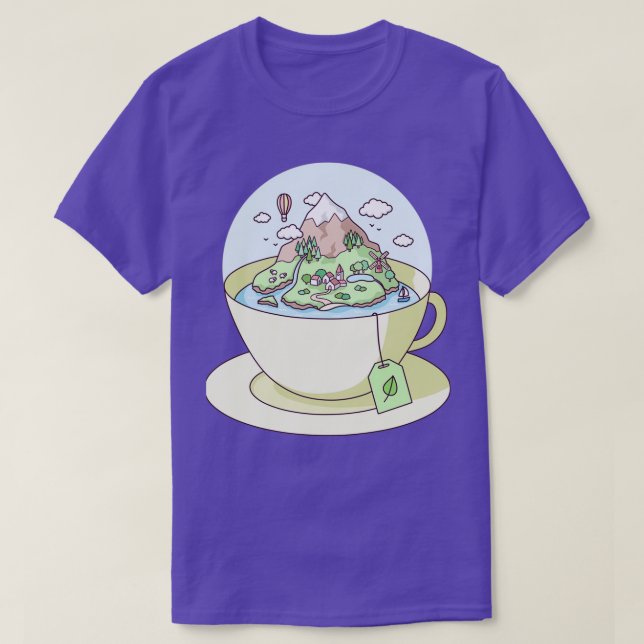 Camiseta Tea Island (Frente do Design)