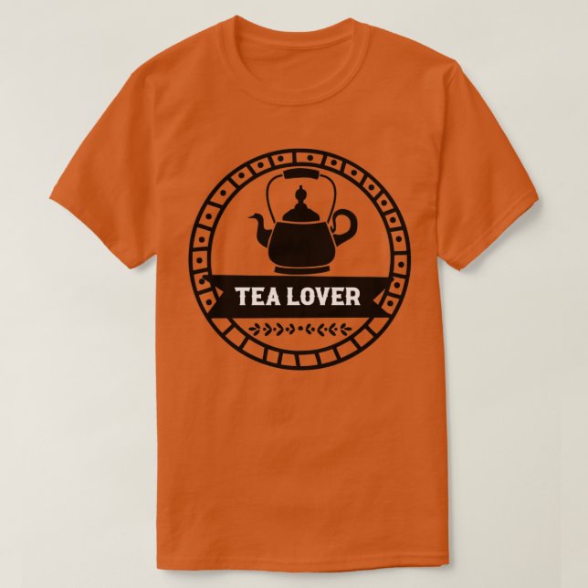 Camiseta Tea Lover Retro Vintage 1 (Frente do Design)