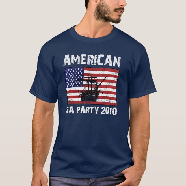 Camiseta Tea party americano 2010 (Frente)
