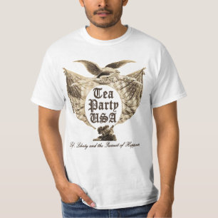 Camiseta Tea party EUA, liberdade da vida, perseguição da