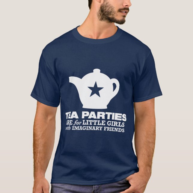 Camiseta tea party - os tea party são para as meninas (Frente)