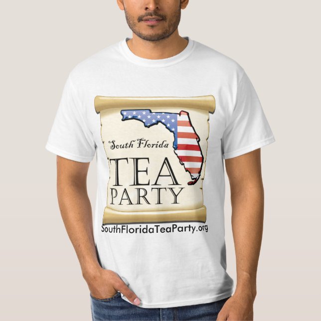 Camiseta Tea party sul de Florida - não pise em mim (Frente)