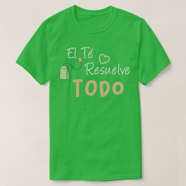 Camiseta Tea Resolve Tudo O Que É Engraçado Pelo Aniversári (Frente do Design)