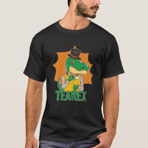 Camiseta Tea Rex Cute Dino Rex Tea Sai Da Taça