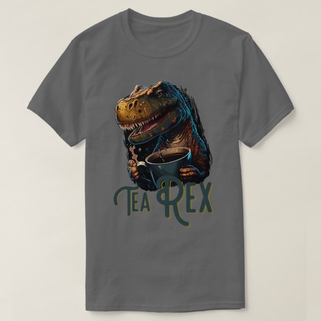 Camiseta Tea Rex Dinosaur (Frente do Design)
