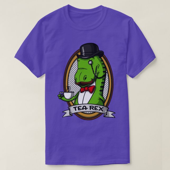 Camiseta Tea Rex Dinosaur (Frente do Design)