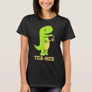 Camiseta Tea Rex Dinosaur Tea Drinker Dino Fossils