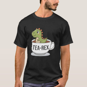Camiseta Tea Rex Dinossaur Engraçado e Bonito para Criança