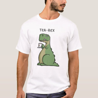 Camiseta Tea-Rex Funny Rex Dinosaur Tea Pun Cartoon Funny N