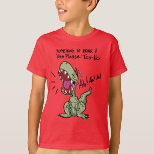 Camiseta Tea-Rex Sim Por Favor Dinossauro Engraçado Trocadi