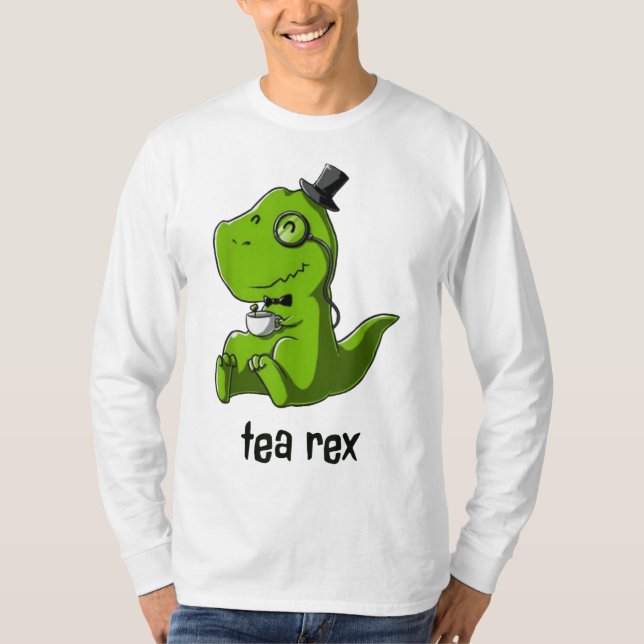 Camiseta Tea Rex T-Rex Dinosaur Dino Café Legal (Frente)