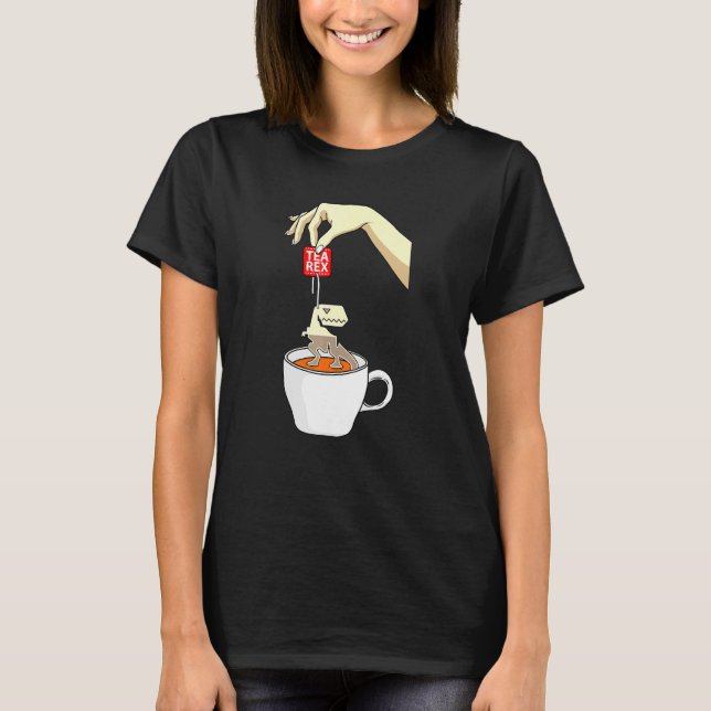 Camiseta Tea Rex, Viciado em Chá legal (Frente)