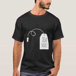 Camiseta Tea Tea Tea Bag Hot Drinks Jogo de Palavras