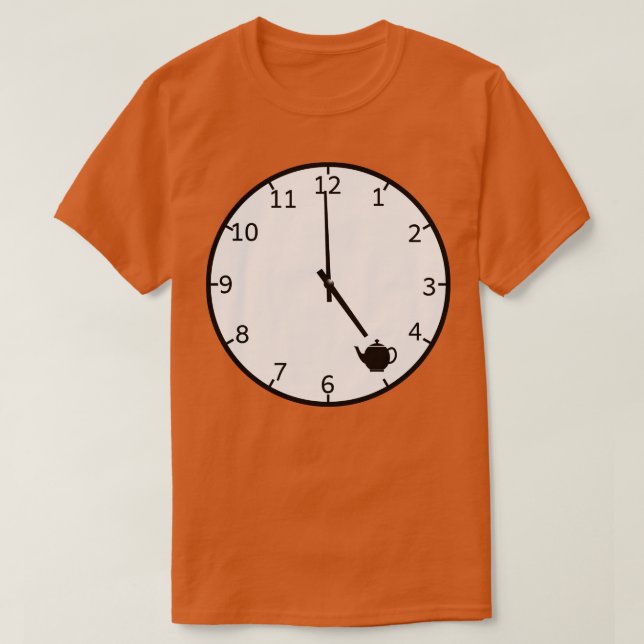 Camiseta Tea Time Drinker Cinco Oclock (Frente do Design)