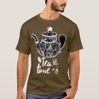 Camiseta Tea Time enquadrou sua taça de chá
