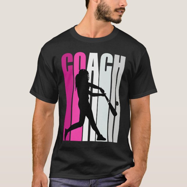 Camiseta Teach Female Baseballteacher Master Coach Softball (Frente)