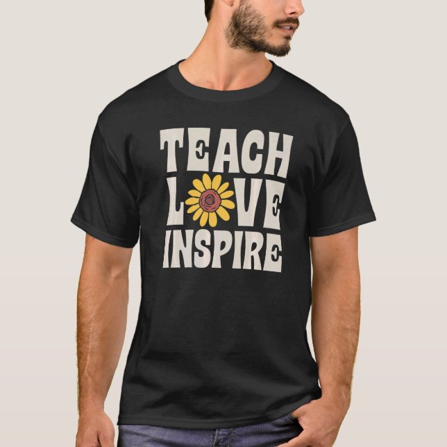 Camiseta Teach Love Inspire SPED Teacher Speducator Special (Frente)