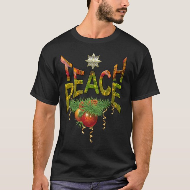 Camiseta Teach Peace at All Times design (Frente)